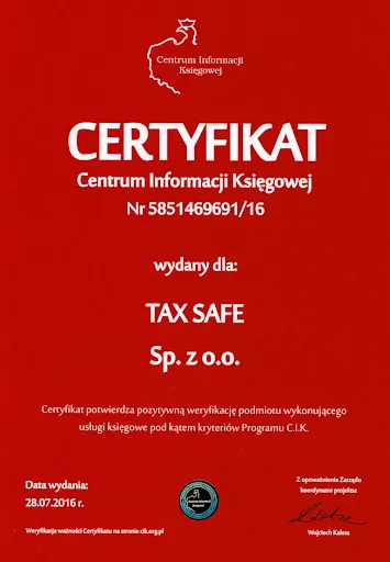 Kancelaria Podatkowa TAX SAFE